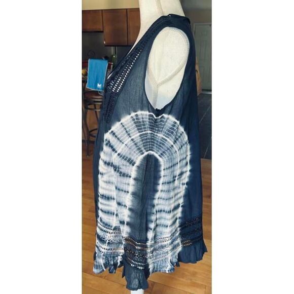 Stillwater Supply Co. Navy Cotton Tunic Top Babydoll Dress sz S NWT - Picture 5 of 8